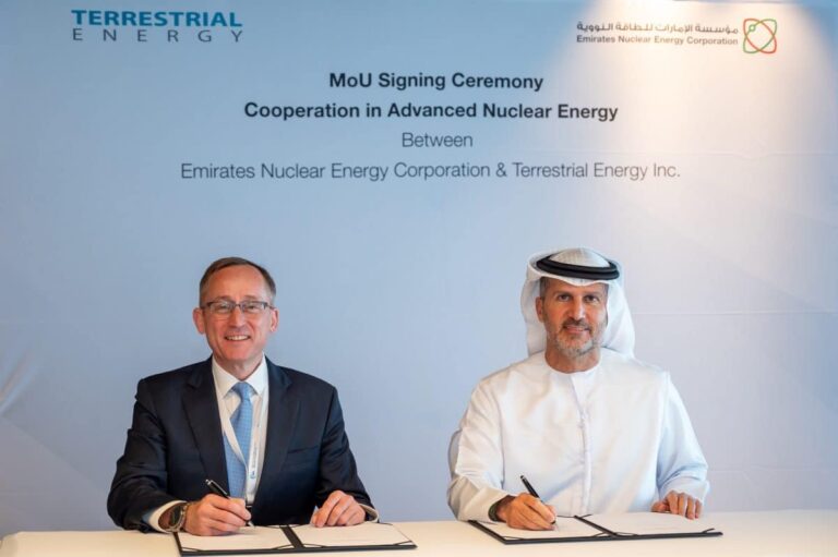 ENEC и Terrestrial Energy прокладывают путь к чистому ядерному будущему ENEC и Terrestrial Energy прокладывают путь к чистому ядерному будущему