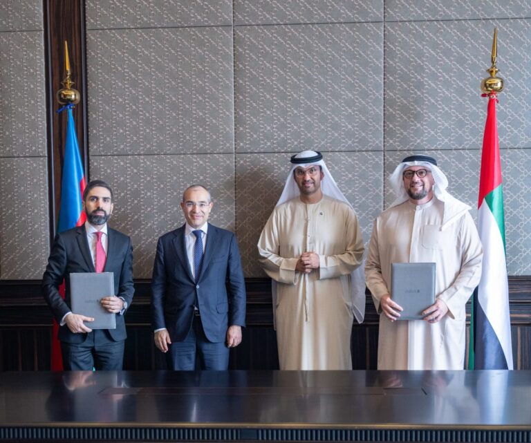 Masdar сотрудничает с азербайджанской компанией SOCAR для разработки проектов возобновляемой энергетики мощностью 4 ГВт Masdar сотрудничает с азербайджанской компанией SOCAR для разработки проектов возобновляемой энергетики мощностью 4 ГВт